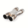 Exhaust Tip | 2.5*2.5*12 Inch | Unpolished | X-Type Weld | Single Layer