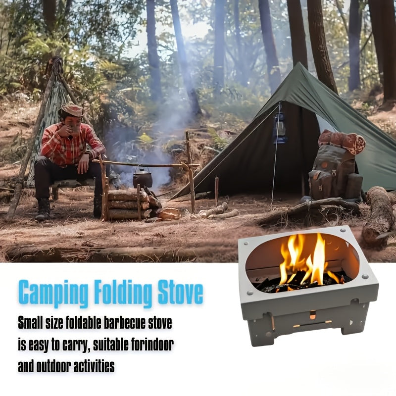 Compact Foldable Pocket Stove, Perfect for Outdoor Cooking (Accessory Only)