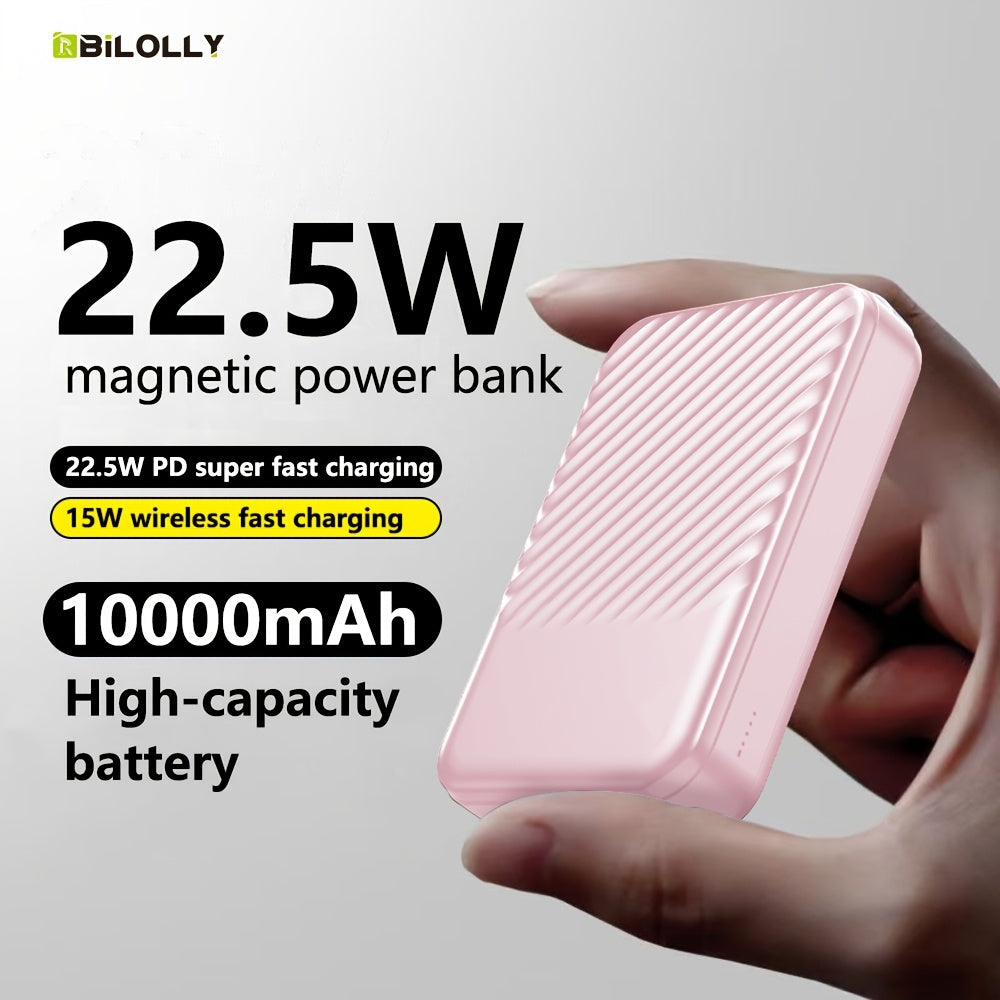 雙支裝時尚移動電源 15000/10000毫安時 30W/22.5W快速充電便攜充電寶 超薄行動式手機充電備用電池 相容所有手機 迷你輕巧 旅行佳選 新年/聖誕禮物