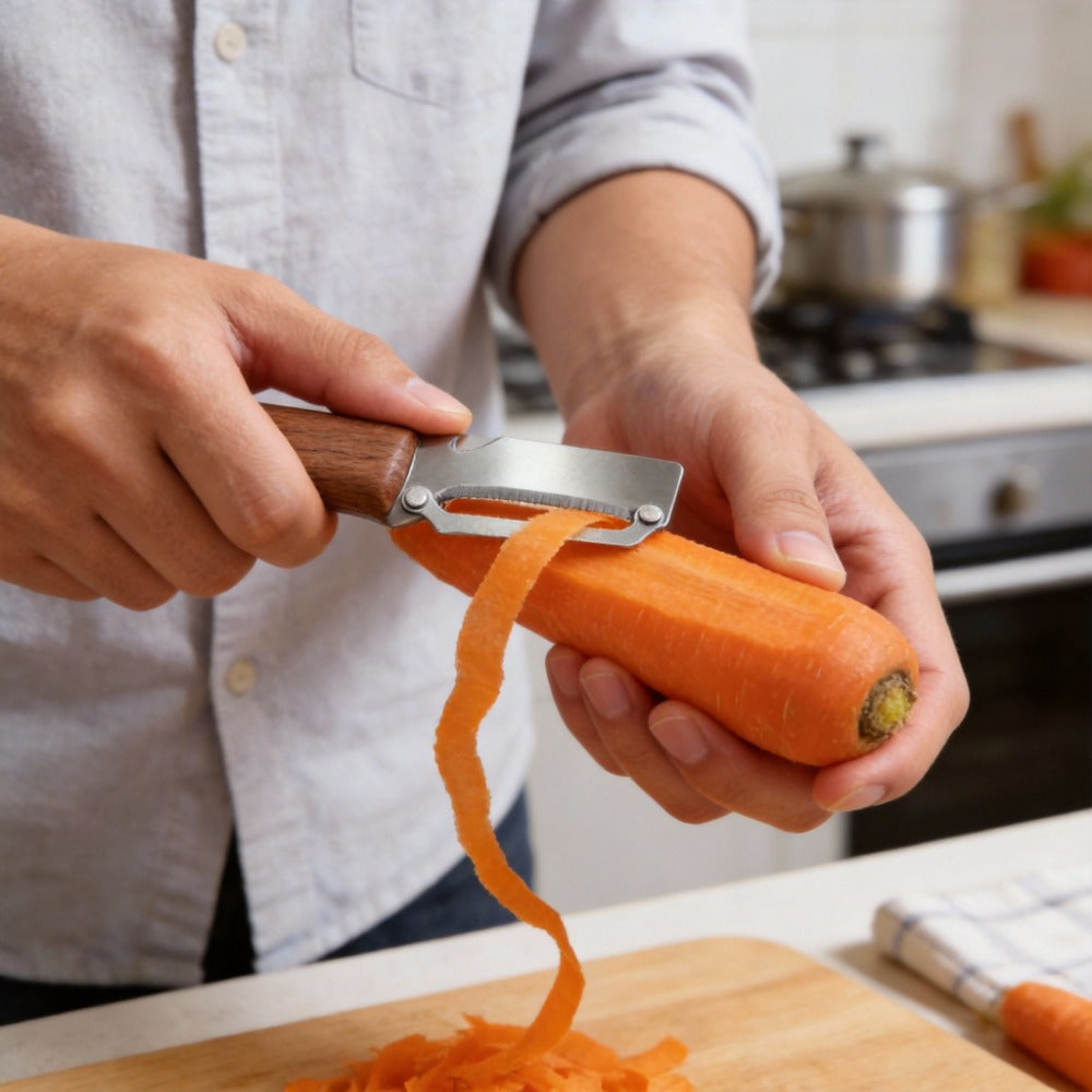 2Pcs Kitchen Grater Peeler, Multifunctional Vegetable Fruit Shredder with Stainless Steel Blades, Efficient Household Cooking Gadgets, Perfect Holiday Gift Choice