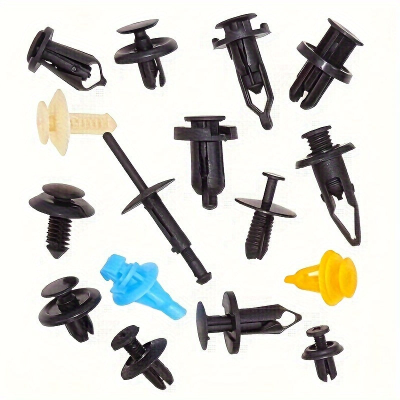 50/100/200-Piece/Set Durable Plastic Retainer Clips – For Car Fenders, Bumpers, Doors & Interiors – Push-Type Fasteners for Securely Fixing Panels and Liners