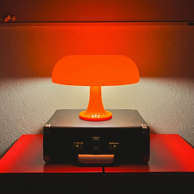 1 piece living room decorative lighting modern minimalist table lamp LED mushroom table lamp, desktop lighting lamp, for Christmas home decoration, Christmas ornament, room decoration, hotel bedroom bedside lamp