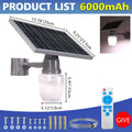 1 Piece Solar Street Light, Remote Control Light Control LED Solar Light, Adjustable Color Temperature 6500K/4000K/3000K Courtyard Light, Perfect for Parking Lots, Courtyards, Gardens, Villas, Outdoor Solar Courtyard Light