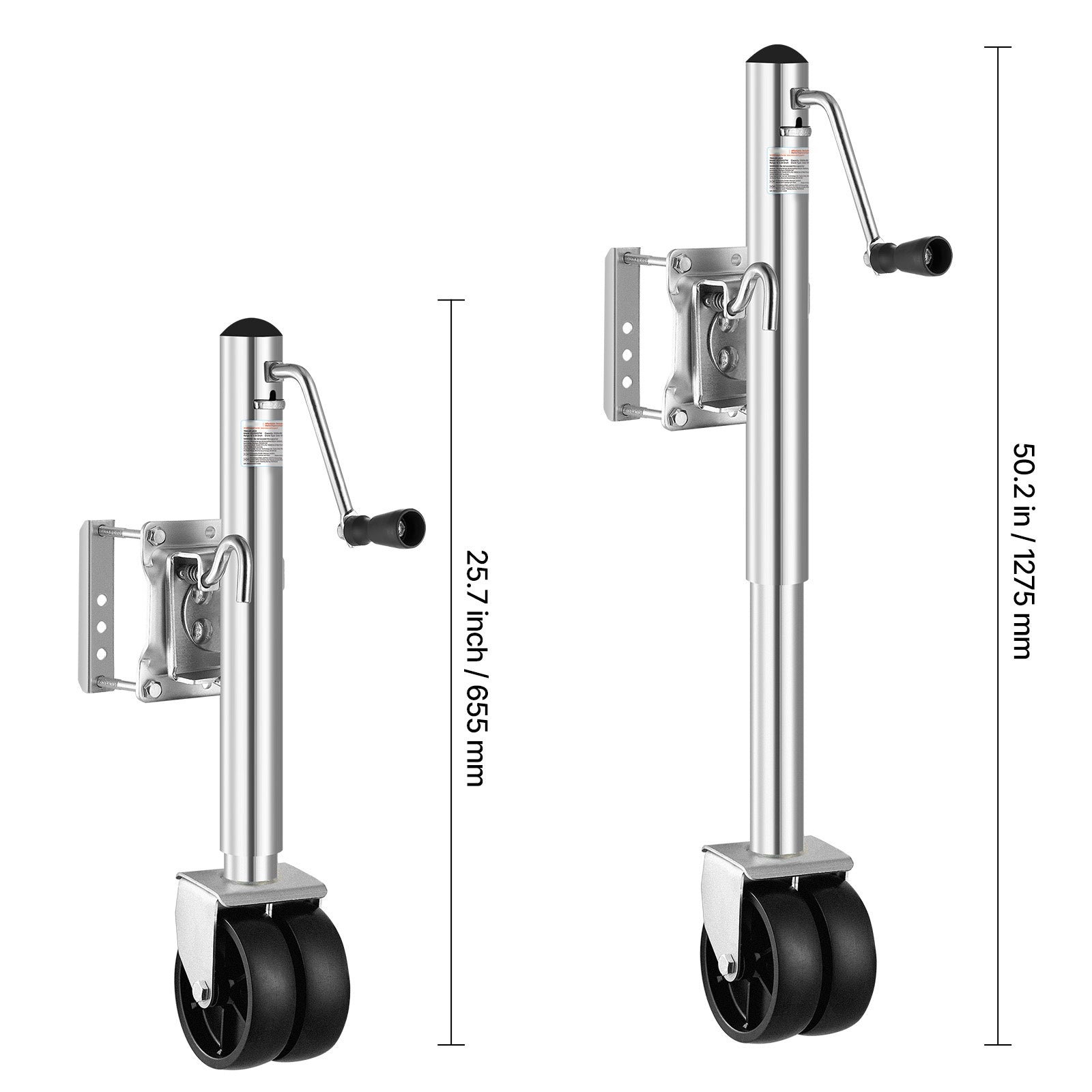 VEVOR Boat Trailer Crane Marine Heavy Duty Swivel Mount Tongue Crane 1000-2000 Lbs Load Capacity