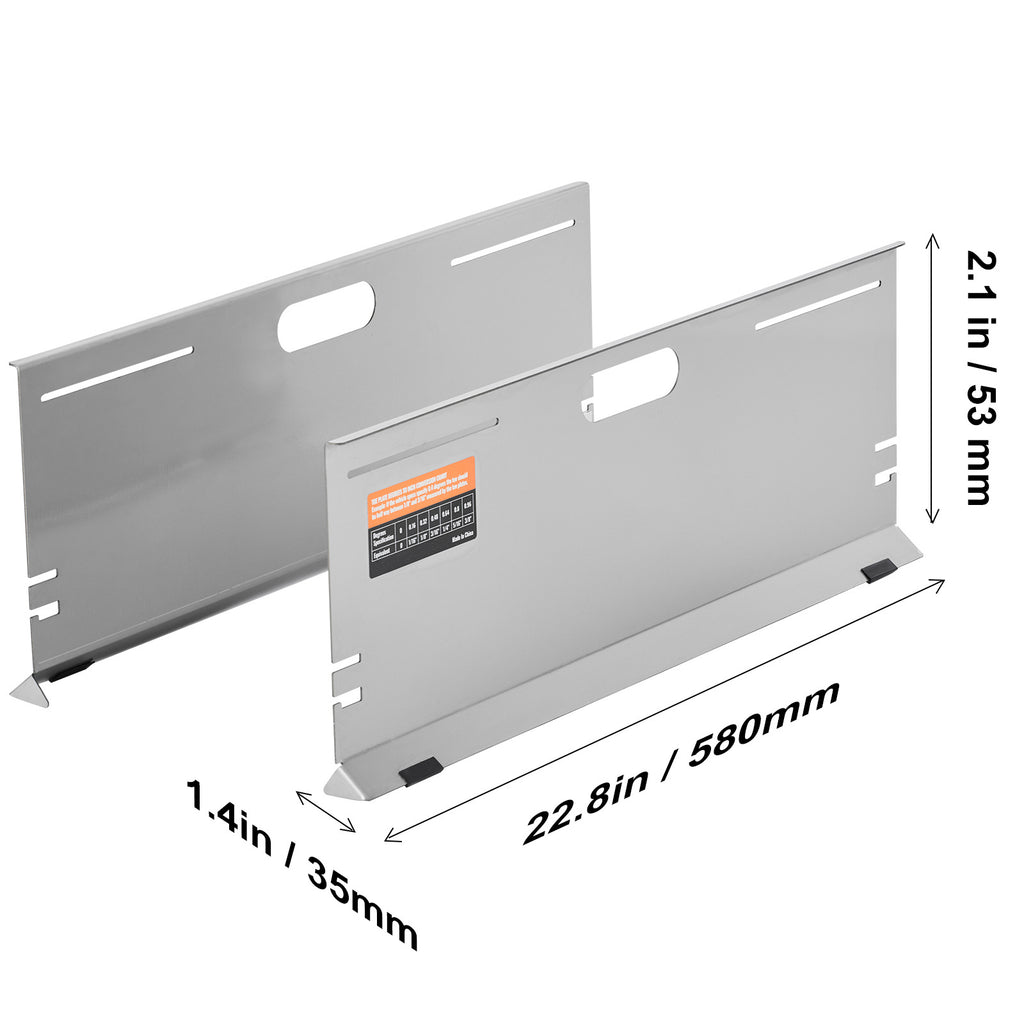 VEVOR Wheel Alignment Tool, 2 Pack Alignment Tool Front Toe Plates, Stainless Steel Front Toe Angle Measuring Tool Plate, 4 Alignment Rods and Magnetic Grooves, Includes Measuring Tape and Conversion Chart