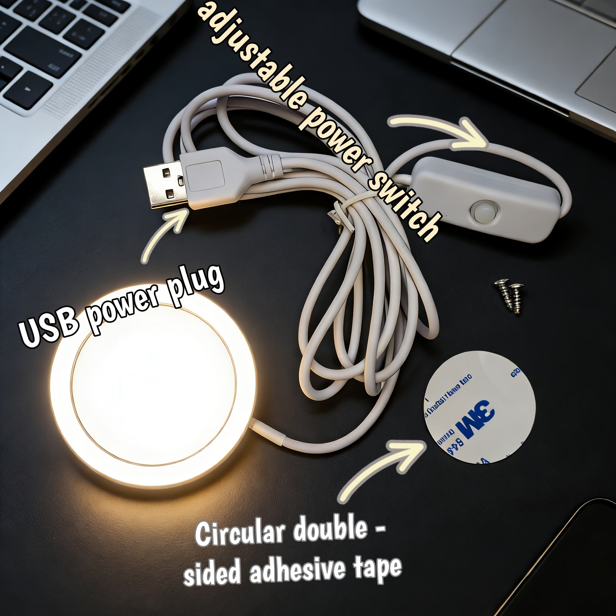 6300K cool white, 4300K neutral white, 3300K warm yellow, 3 color temperatures available, ultra-thin ceiling spotlight, 60mm round body design, 2 shell colors to choose from, suitable for multiple places, compact and exquisite
