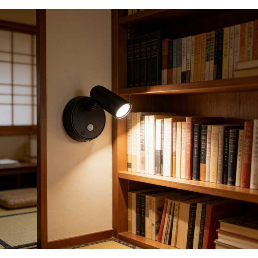 2026 new rechargeable magnetic LED spotlight, suitable for indoor environments, USB charging, adjustable three-color lighting, 350° rotation, battery-powered luminaire, touch wall light, suitable for bedrooms, bedside