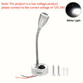 RV DC12-24V阅读灯,露营车LED聚光灯内饰灯具床头灯，适用于游艇、船只、拖车、货车和房车