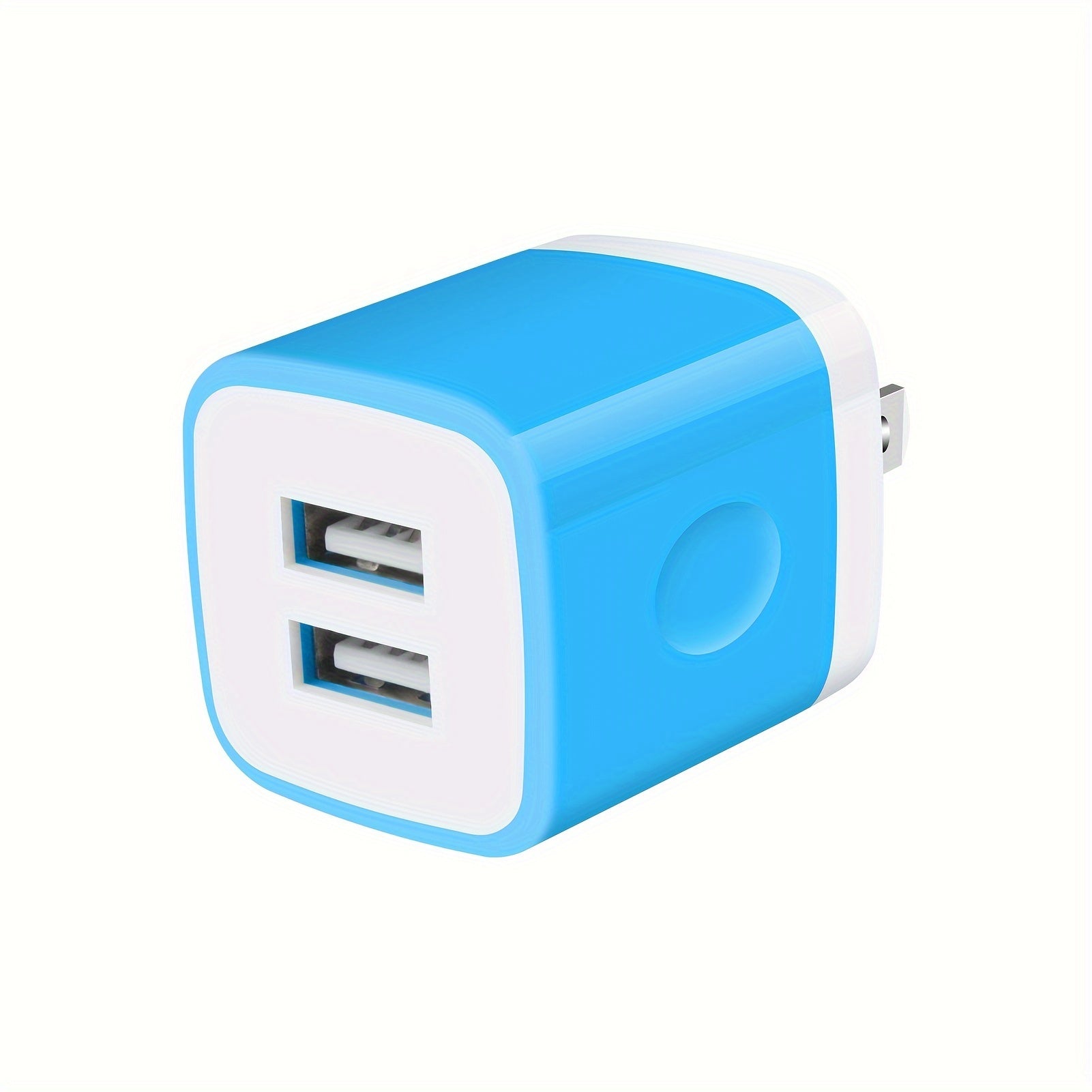 1pc USB Wall Charger, Charger Adapter, 2.1A/10W Dual Port Fast Charging Plug Box, Suitable for iPhone 15 14 13 12 11 Pro Max 10 SE X 8 7 Plus Samsung Power Block Fast Charging Box