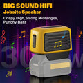 SurgeSonic 大音量 HiFi 工地扬声器，适用于 DeWALT 18V 和 20V Max 电池 - 便携式高保真立体声音响，带 USB-A/C 充电、PD20W、低音、无线连接、应急灯，非常适合车库工作、建筑、户外派对、节日礼物（不含电池）、Hi-Fi 便携式盒子