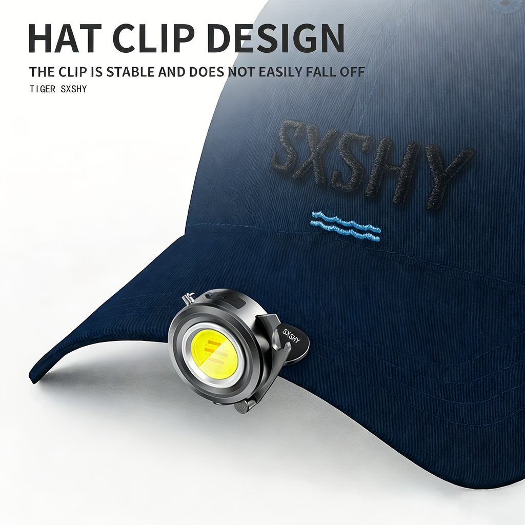 COB Keychain Work Light H12-1 180° Adjustable Flashlight With Bottle Opener & Screwdriver Type-C Charging 3 Light Modes Strong Magnetic Hat Clip Mini Size For Outdoor Adventure Emergency Use