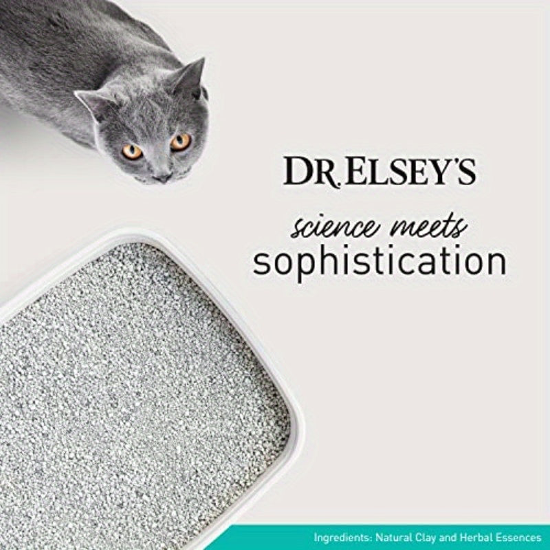 Dr. Elsey'S R & R Ct Litter - 低剂量、低追踪、高品质的聚集厕所垫，具有优异的香味控制，未香味和天然成分，用于减轻压力，健康呼吸和易于清洁，猫砂盆，宠物废物管理，时尚包装，耐用包装