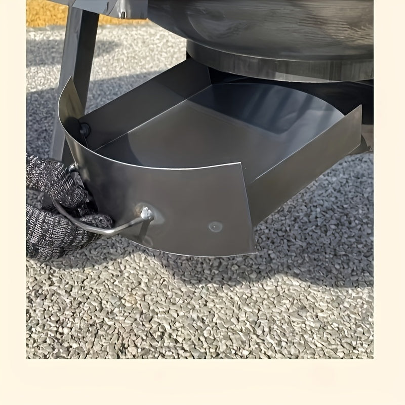 A New Type of Stove, Featuring a Thick Patterned Metal Surface & Extra-Thick Heat-Resistant Wood Base, Perfect for Outdoor Camping. With a Large Cooking Area
