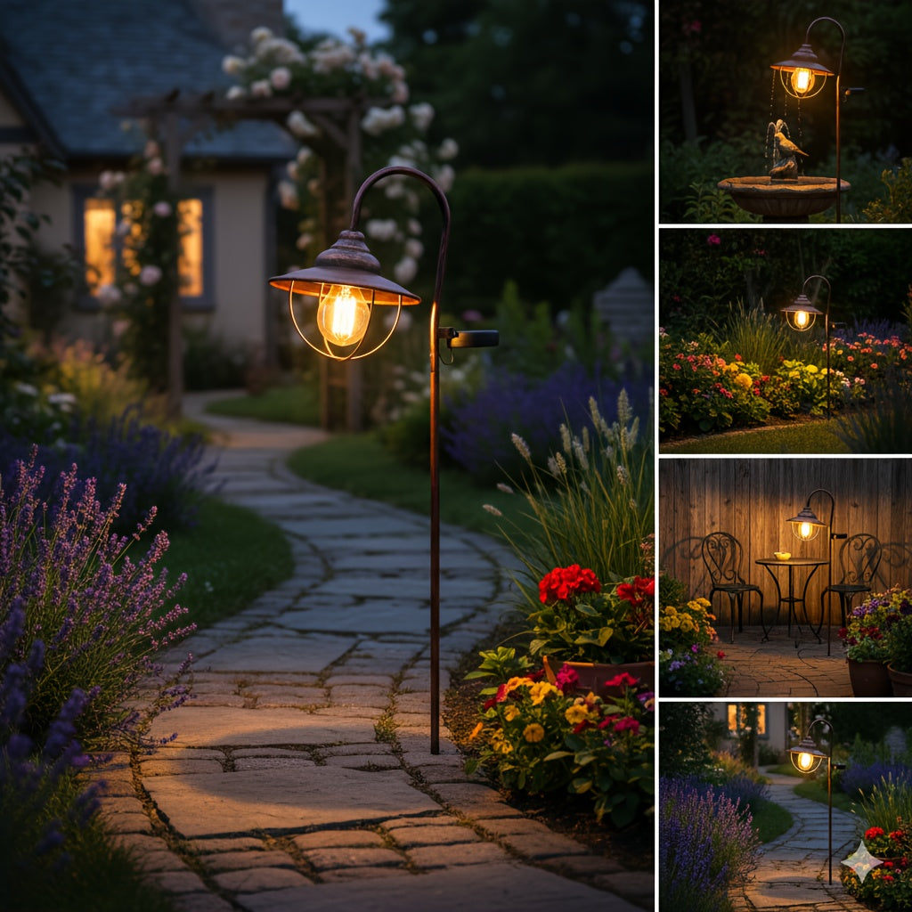 1-Piece Vintage Elbow Ground Insert Light, Courtyard Lawn Gardening Outdoor Lighting, Outdoor Courtyard Garden, Christmas, European Vintage Courtyard Light Garden Decoration