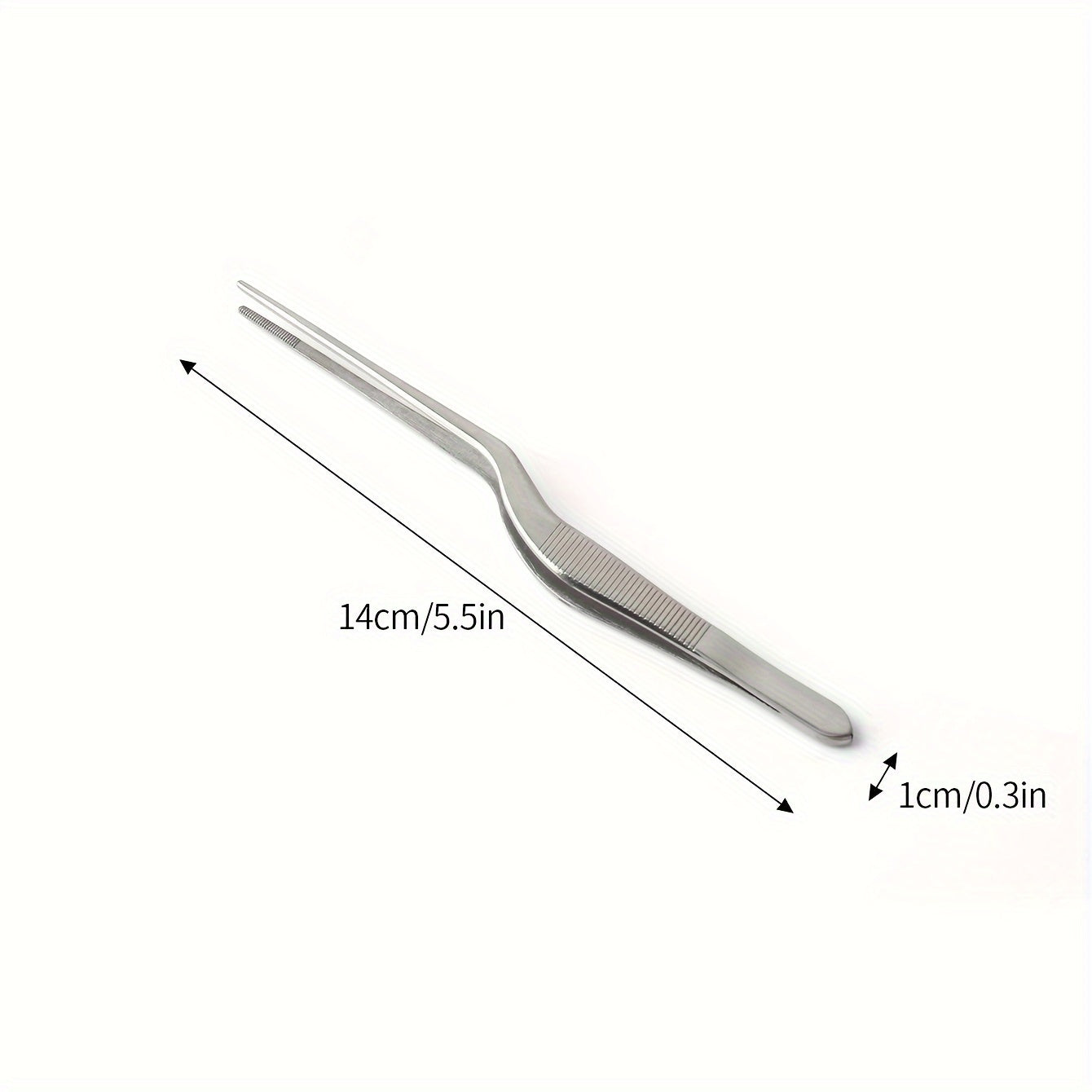 1PC/4PCS Cake Decorating Tweezers, 430 Stainless Steel Molecular Cuisine Plating Tongs, Chef Kitchen Plating Decor Tools