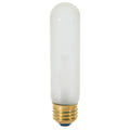 Satco S3251 25W T10 frosted incandescent bulb, medium base