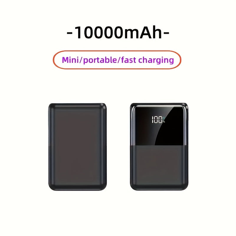 Mini Ultra-Convenient Fast Charging Power Bank, with a Large Capacity of 10000/20000Mah, 22.5W USB Fast Charging Output, 20W Bidirectional Fast Charging, Digital Power Display Screen, Suitable for Iphone/Android System Mobile Devices, Birthday Gift