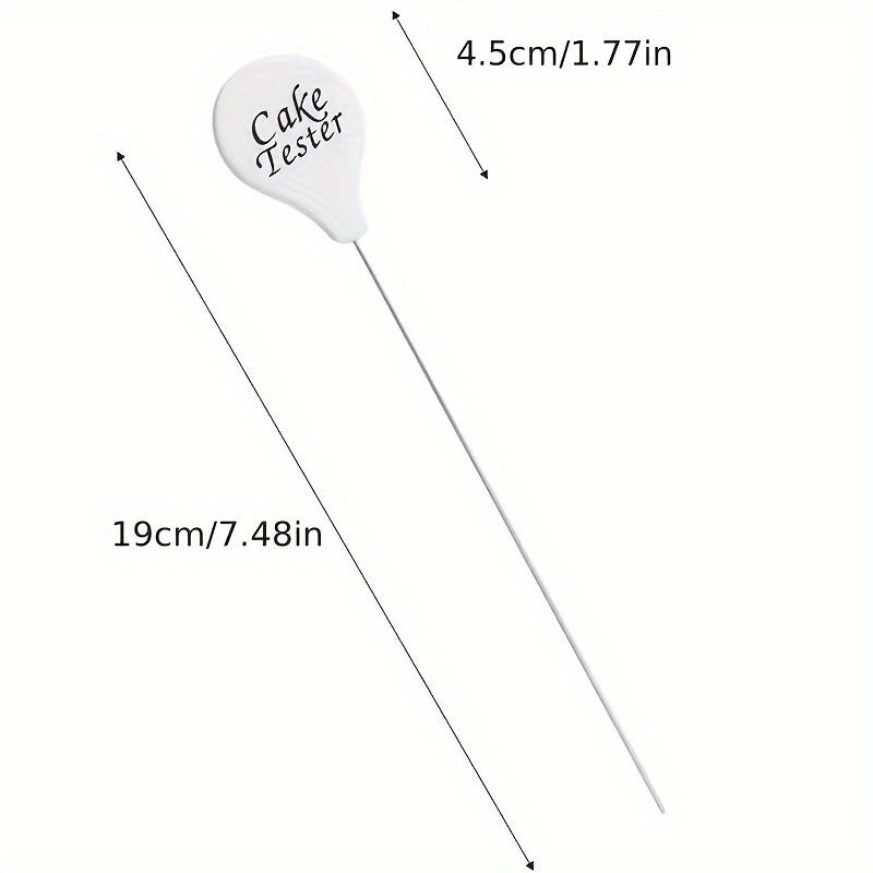 1PC Cake Tester Needle, Stainless Steel Cake Doneness Testing Probe, Kitchen Baking Oven Tool