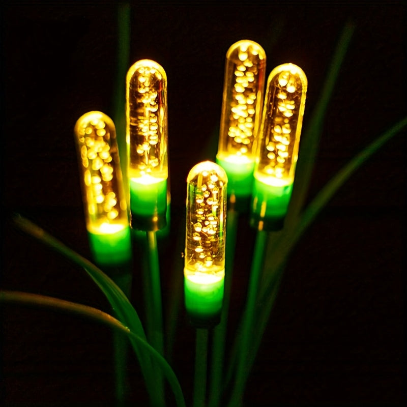 Solar Swaying Reed Light, for Garden Decoration, Outdoor Decorative Light, Suitable for Landscape Garden, Courtyard, Patio, Lawn, Halloween Christmas Holiday Party Decorative Lighting, Create a Warm Outdoor Atmosphere