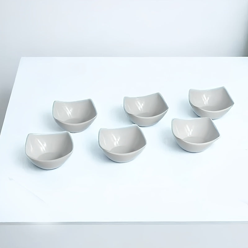 6Pcs Durable Shatterproof Mini Dessert Bowls, Reusable Vibrant Color Sauce & Dessert Bowls, Dishwasher & Microwave Safe, Perfect for Appetizers, Dips, Snacks, Fruits, Ideal for Kitchen, Outdoor Picnic, Party, Portable & Compact