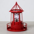 Solar Lighthouse, Solar Beacon Tower with Rotating Light Source, Outdoor Garden Landscape, Courtyard Light, Solar Lighthouse Statue Light Perfect for Outdoor Garden Paths and Patios