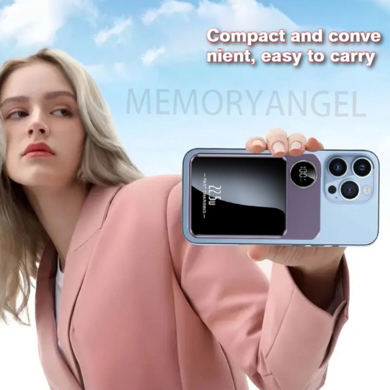 22.5W Fast Charging Support, 5000mAh/10000mAh Large Capacity, Charges Quickly & Boasts Long Battery Life, Easily Meets All-Day Power Needs. Features Magnetic Wireless Charging for Cord-Free Convenience.