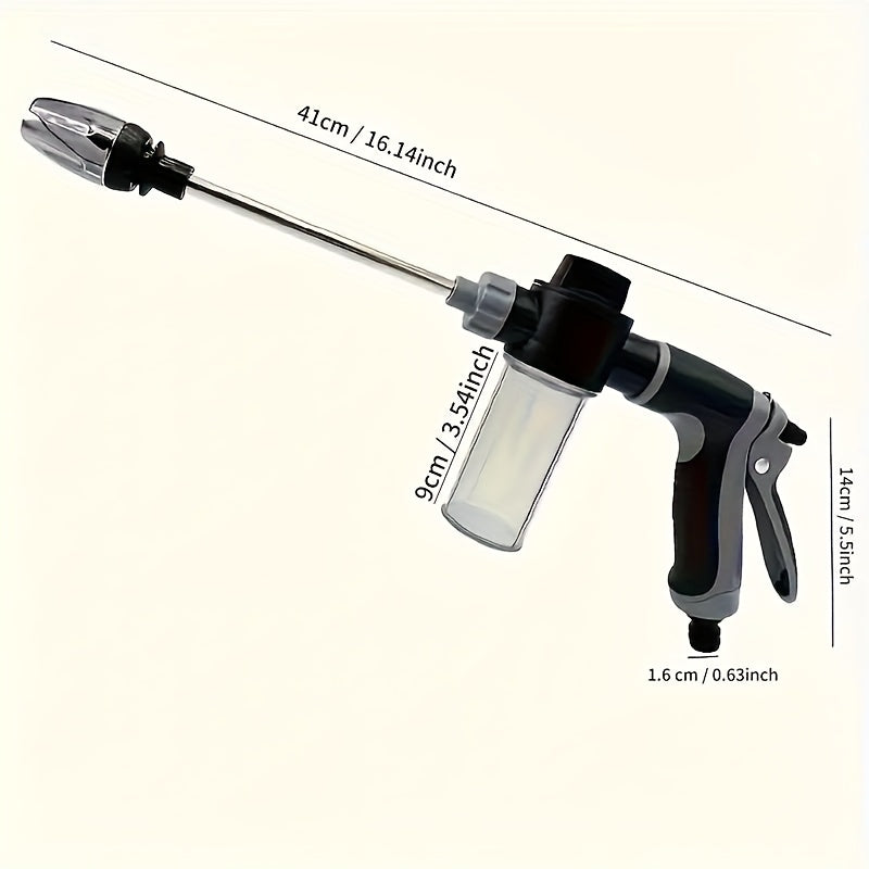 High-Pressure Car Wash Gun – For RV Exterior, Auto Detailing & Garden Hose Nozzle – Adjustable Spray Modes, Rust-Proof Design – Heavy-Duty Construction for Home & Commercial Use. Christmas & Halloween Gift