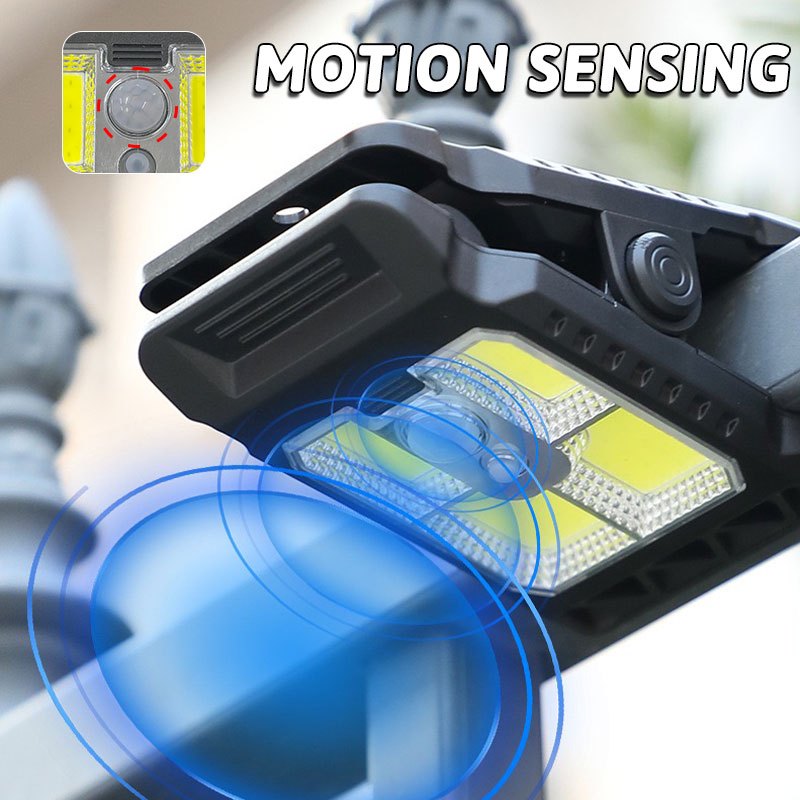 1 Rechargeable Solar Courtyard Street Light, Sensor Garden Light, Clip-On Design Multifunctional Fence Emergency Light, Bright LED Wall Light Perfect for Tree Branches, Balcony