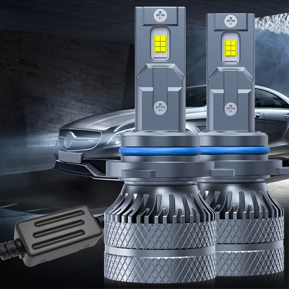 2-Pack O193 H11 LED Headlight Bulbs H11 Super Bright LED Headlights 800W High Power 6500K Color Temperature Compatible with H1, H4, H7 Sockets Improves Night Driving Safety 800% Brightness Increase Fits HB3, 9005, HB4, 9006, HIR2