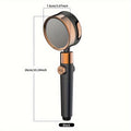 1pc High Pressure Filtered Shower Head - 3-Speed Adjustable Super Powerful Booster for Home Shower, Adjustable Angle Shower Head, Bathroom Accessory