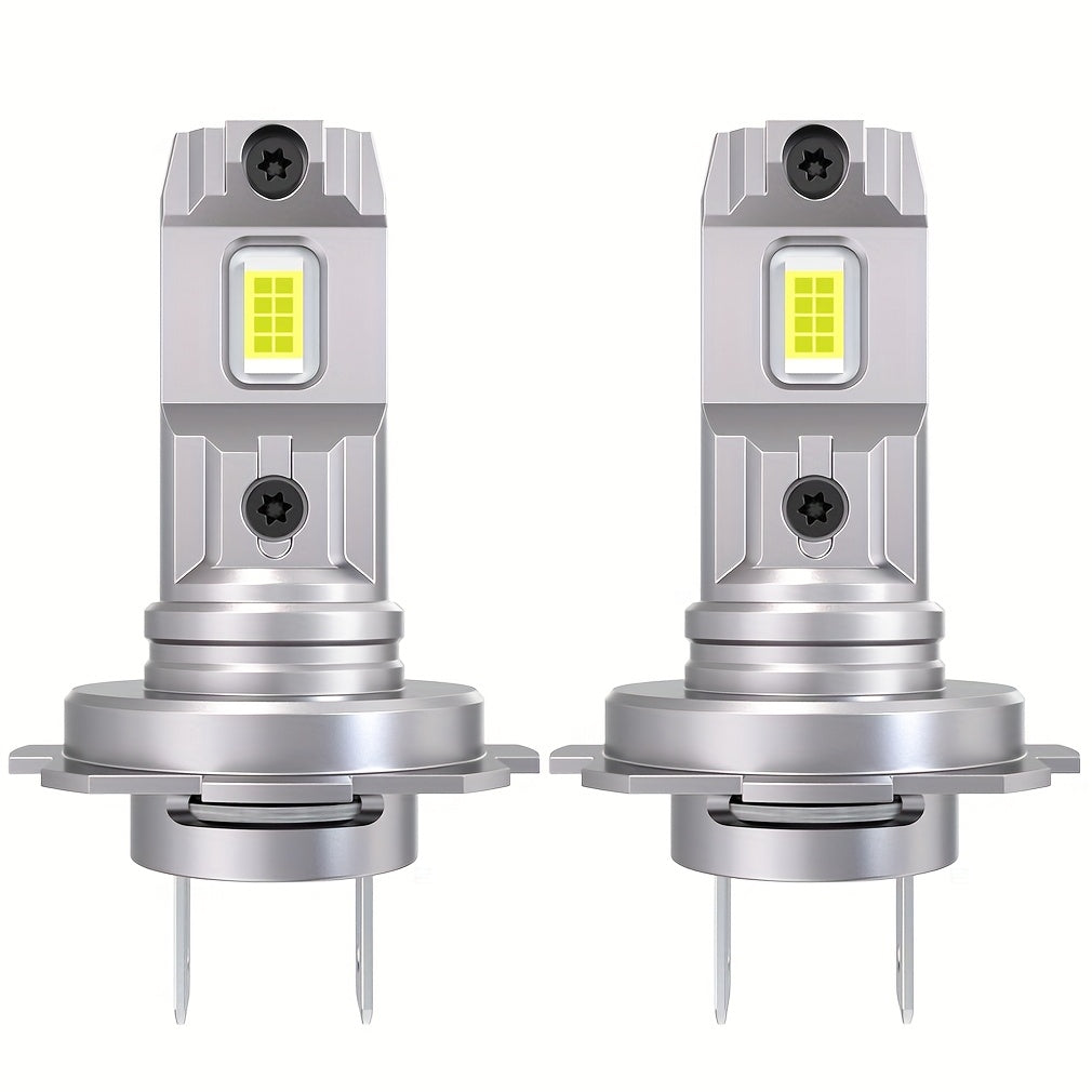 2Pcs H7 LED Car Headlight Bulbs Canbus Bulb LED Car Bulb High/Low Beam Super Bright White 6500K 9V-24V