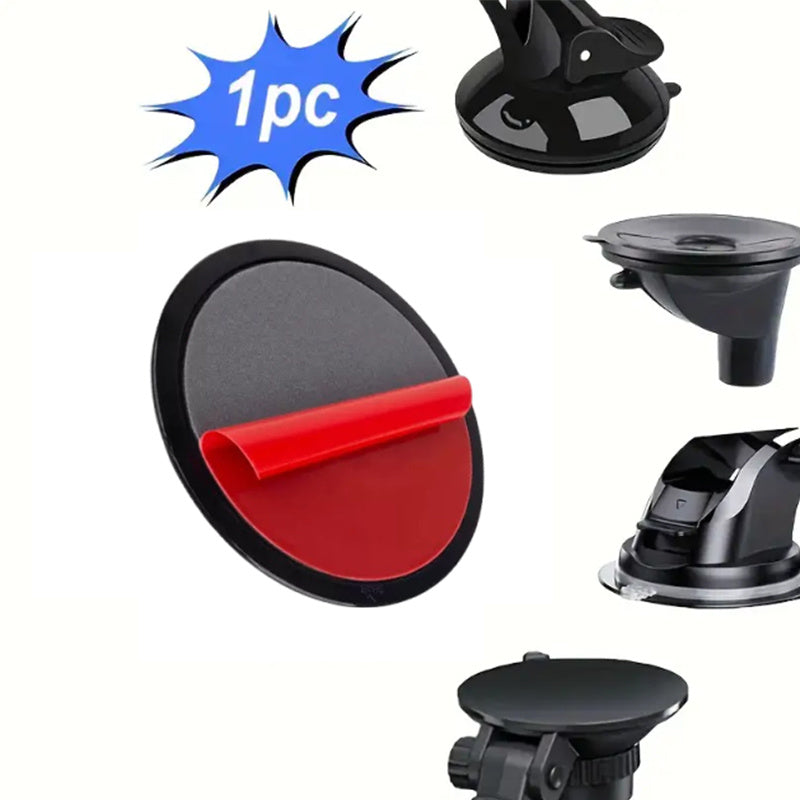 1-Pack / 3-Pack / 8-Pack Dashboard Adhesive Mount - Round Sticky Suction Cup Base Adapter Plate for Dashcam, Tomtom GPS, Smartphone Console, Car Phone Holder, GPS Suction Cup Mount Accessory, for Self-Adhesive Suction Cups