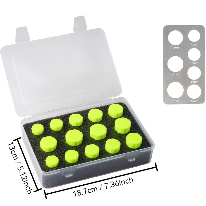 Vinyl Wrap Install Accessories, 16-22mm Sensor Hole Cutter Set, Car Radar Hole Cutting Tool, for Cutting Radar Sensor Holes in Tint Film & PPF