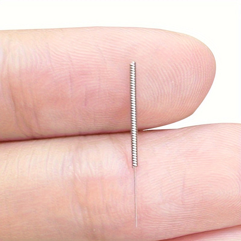 100支不锈钢穴位按摩笔，0.18x7mm精密尖端，用于家庭使用的经络按压工具