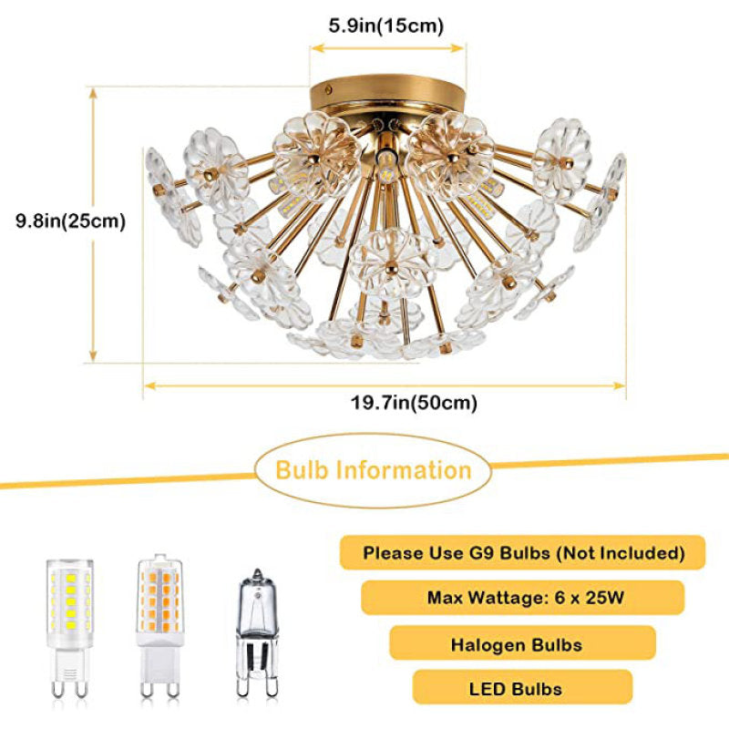 Gold ceiling light