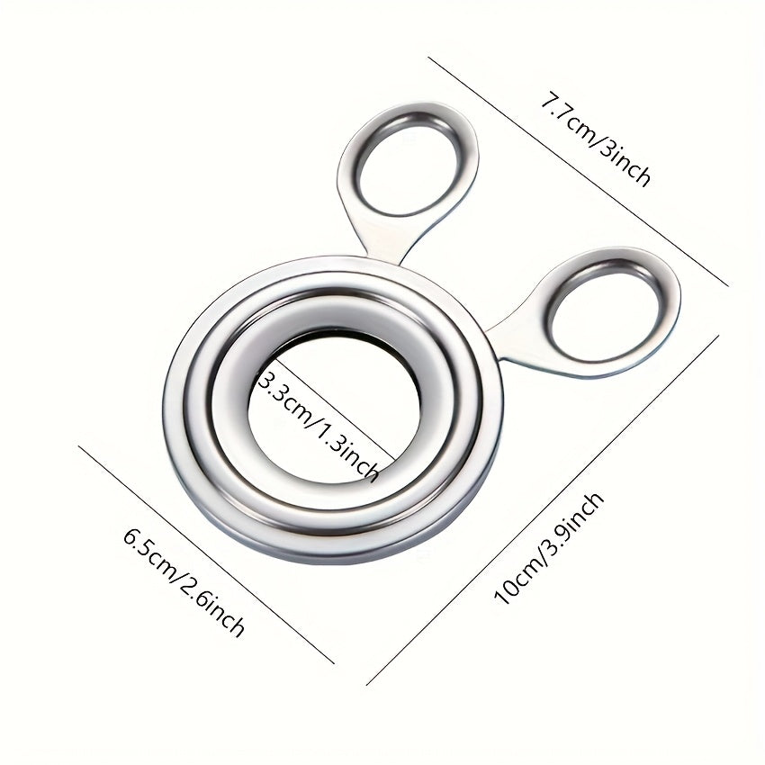 Stainless Steel Manual Egg Opener – Ideal Kitchen Gadget for Home & Restaurant, Effortlessly Cracks Perfect Eggs