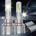 2Pcs LED Headlight Bulbs, Super Bright 320W 6500K White, 9570 CSP Chip, Turbo Cooling Fan and 360° Wide Beam, Compatible with 9005/HB3 9006/HB4 H8/H9/H11, for Car Lighting Upgrade, 12V-24V, 900% Brightness Increase