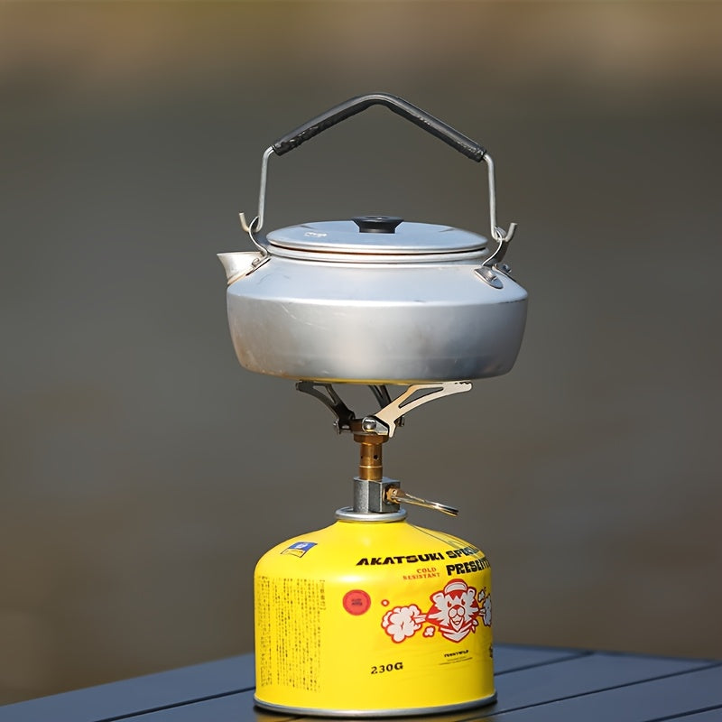 pandatour Pocket Stove - Outdoor Foldable Portable Camping Stove, Lightweight Compact Gas Stove with Ergonomic Handle, Easy Setup for Backpacking, Hiking, Picnic & Outdoor Cooking, Outdoor Cooking Stove | Foldable Camping Stove | Durable Metal Stove