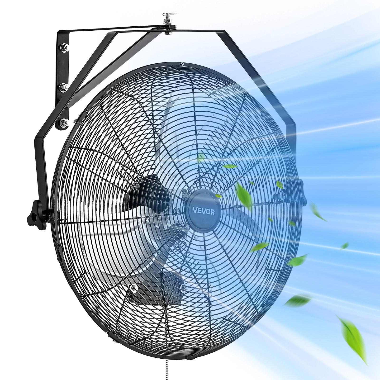 VEVOR 18" / 20" Industrial Wall Mount Fan, 3 Speeds, 4000 CFM / 4650 CFM, Garage Workshop Fan