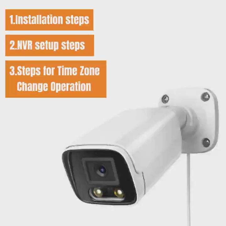 4K PoE IP安全摄像头，户外子弹头摄像头，2.8mm彩色夜视AI智能检测，内置麦克风监控摄像头，圣诞家庭安全系统监控摄像头，IP67金属外壳防损万圣节安全监控。首页和商店室内外安全摄像头