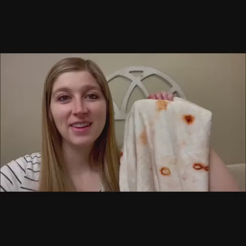 Tortilla 婴儿毛毯，婴儿 Tortilla 襁褓毯，Tortilla 婴儿毛毯 Taco 毯子，适用于新生幼犬猫，285 GSM 柔软法兰绒可穿戴裹毯有趣的迎婴派对礼物...