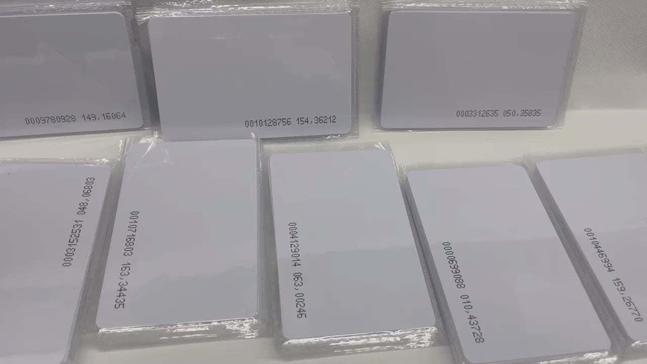 125千赫兹射频识别感应卡，0.8毫米门禁考勤系统专用ID卡，非接触式读取125kHz EM4100射频识别感应智能门禁卡