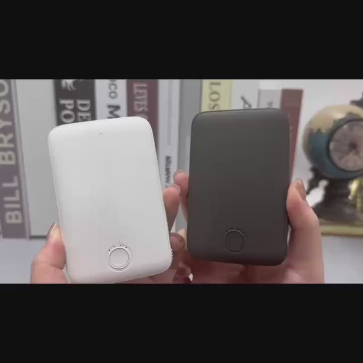 超薄 5000mAh 攜帶型充電器，纖薄無線磁吸行動電源，15W 兩向 USB-C 充電，相容於 iPhone 16/15/14/13/12 系列