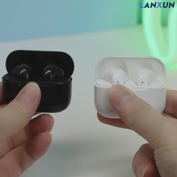 1个Hifi 9D立体声无线耳机，动漫卡通设计，触控操作，轻量塑料材质，半开放式后盖耳机，通话清晰&运动适用，兼容iPhone&安卓手机，可充电电池，真无线耳机