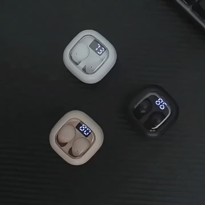 “丹麦语“超小迷你蓝牙耳机双耳睡眠TWS入耳式男女通用音乐听歌运动健身跑步耳机5.3芯片安卓苹果通用